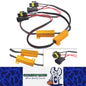 2pcs H8 H11 LED Resistor Harness 50W 6Ω Fix Hyper Flash Flicker Error Lights