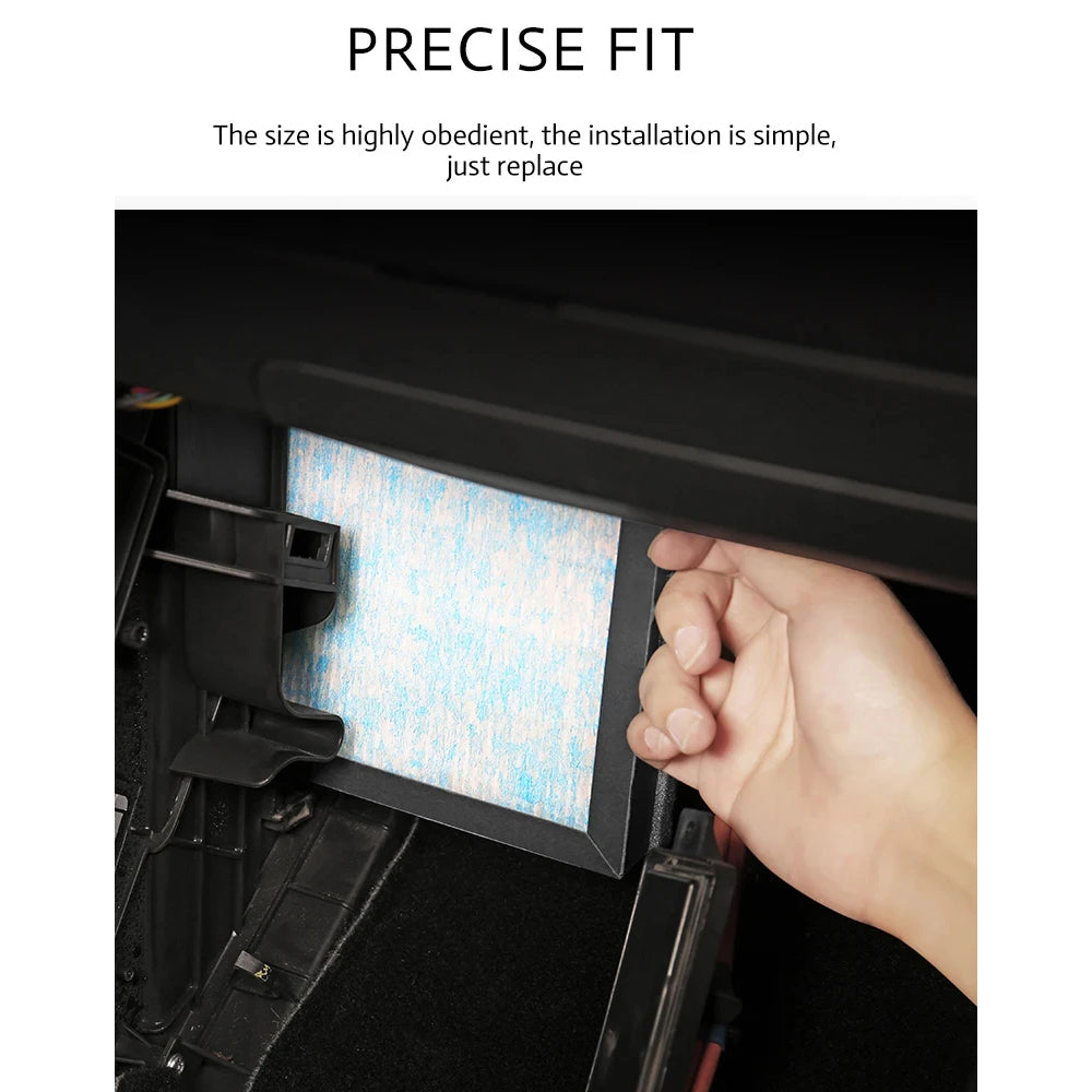 2 x HEPA N98 For Tesla Model 3 Model Y Carbon Activated PM2.5 Cleaner Air Filter