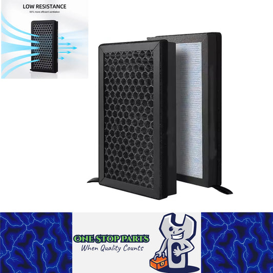 2 x HEPA N98 For Tesla Model 3 Model Y Carbon Activated PM2.5 Cleaner Air Filter