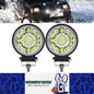 2 x Round LED Work Light 112mm 99W 12-24V 6000K Spot Flood Beam Combo Work Light