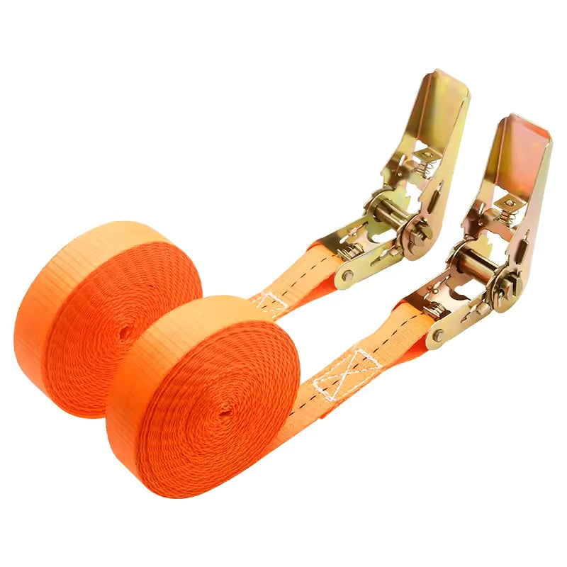 Heavy Duty Ratchet Tie Down Strap 8M x 2.5CM for Car Truck Trailer Cargo Luggage