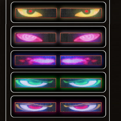Devil's Eye Truck Windshield Flexible LED Sign Board Remote Control 150x16.6cm