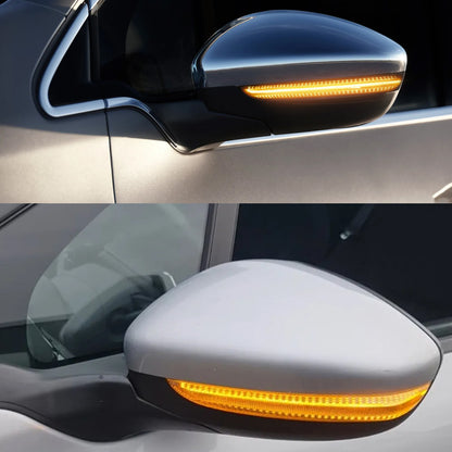 2x Dynamic Turn Signal Led Rearview Mirror Light for Peugeot 2008 208 Citroen C3