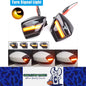 2x Dynamic Turn Signal Light Led Rearview Mirror Light for Ford S-Max Kuga C-Max