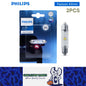 2 x Philips 43mm LED Festoon C5W 12V 6000K White Ultinon Philips 43mm Festoon
