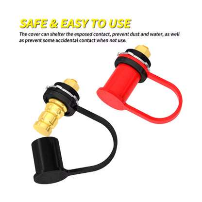2 x Battery Charger Post M10 Stud Remote Battery Terminal with Cap for Car Truck