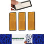 3 x Amber/Yellow Reflectors Adhesive Backing Stick on Reflectors 88x35mm 3pcs