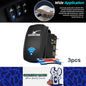 3 x Starlink Rocker Switch SPST 5 Pin On/Off 12V 24V With Wires Starlink Switch