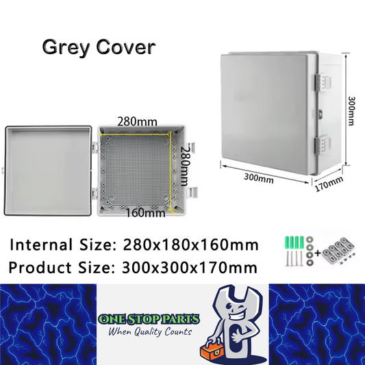 Waterproof Electrical Box 300x300x170mm Plastic Outdoor Enclosure Junction Box