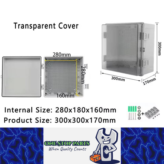 Waterproof Outdoor Electrical Box 300x300x170mm Plastic Enclosure Junction Box