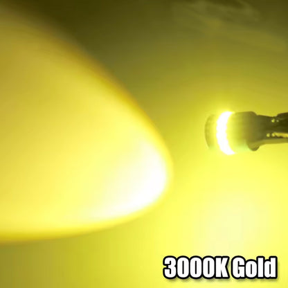 2pcs T10 3000K Gold 19SMD Canbus LED Bulbs Super Bright 194 W5W T10 LED Globes