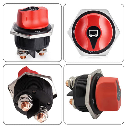 12V-24V 300Amp Heavy Duty Isolator Switch 45mm for Cars Boats 4wd Truck Caravan
