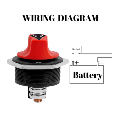 12V-24V 300Amp Heavy Duty Isolator Switch 45mm for Cars Boats 4wd Truck Caravan