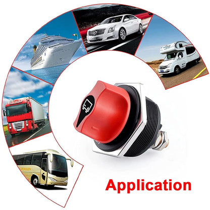12V-24V 300Amp Heavy Duty Isolator Switch 45mm for Cars Boats 4wd Truck Caravan