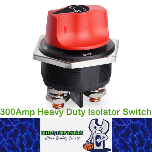 12V-24V 300Amp Heavy Duty Isolator Switch 45mm for Cars Boats 4wd Truck Caravan