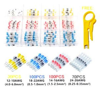 300pcs Electrical Waterproof Seal Heat Shrink Solder Sleeve Wire Connectors