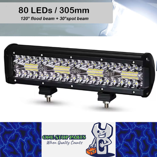1pc LED Light Bar 80LEDs 305mm Flood Beam Spot Beam Combine LED Work Light Bar