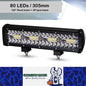 1pc LED Light Bar 80LEDs 305mm Flood Beam Spot Beam Combine LED Work Light Bar