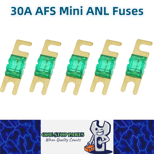 5 x 30A AFS Mini ANL Fuses 32V 30 Amp fuses Car Truck Boat Stereo Audio Fuses