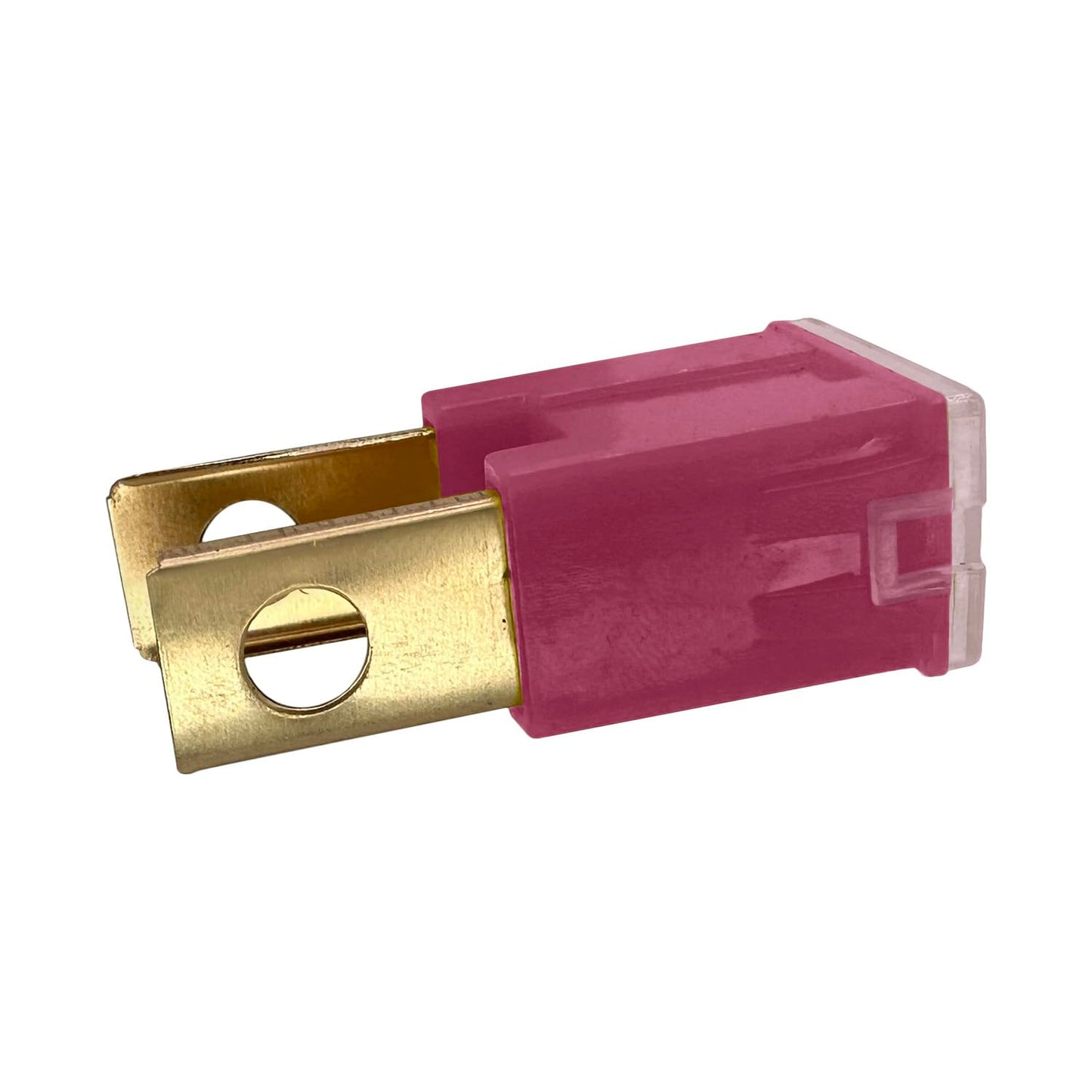 1 x 30Amp Pink Large Male Slow Blow Fuse Block 15mmx22mm x 43mm High 30A Fuse