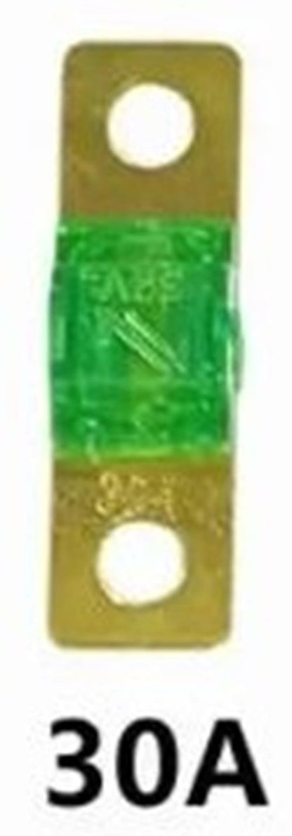 100 x 30A MIDI Fuses ANS 30Amp Fuses 41mm x 12mm 4wd Caravan Fuses 100pcs