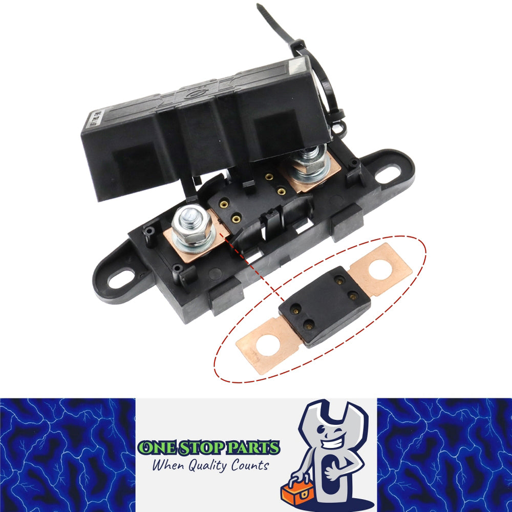 ANM Mega Inline Fuse Holder with Bolt On 30-500 Amp Fuse Supplied Offset Mount Holes