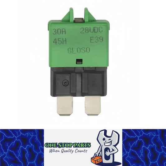 30Amp Standard Blade Fuse Circuit Breaker Manual Reset Circuit Breaker 30A (1pc)