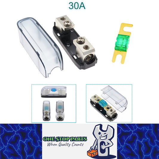 AFS Mini ANL Inline Fuse Holder with Bolt On 30Amp Fuse Supplied Fuse Holder