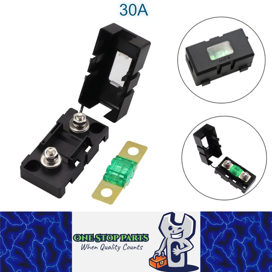 ANS Inline Fuse Holder with Bolt On 30 Amp Fuse Supplied (30A) Midi fuse holder