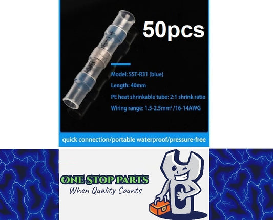 50pcs Waterproof Heat shrink Wire Connector Solder Insulated Join (suit 2.5mm)