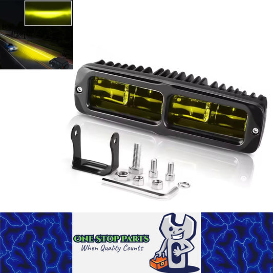 1 x 30W LED Work Light 153x44mm 12-24V 4000K Yellow LED Light Bar Driving Beam