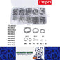 310 x 304 Stainless Steel Spring Split Lock Washers Elastic Gaskets M2 to M12
