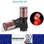 2 x 3156 P27W 12V 2100LM Red LED 144SMD CANBUS 360 degree super Bright (2pcs)