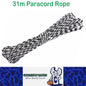 31m WhiteBlack 650lb 9 Core Paracord Rope 4mm Parachute Cord Camping Rope