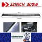 Curved LED Light Bar 840mm 300W Flood Beam Spot Beam Combo LED Work Light Bar