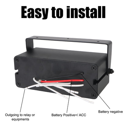 5 Gang Rocker Switch Panel Rotate Box with PD + QC3.0 USB Outlet and Voltmeter