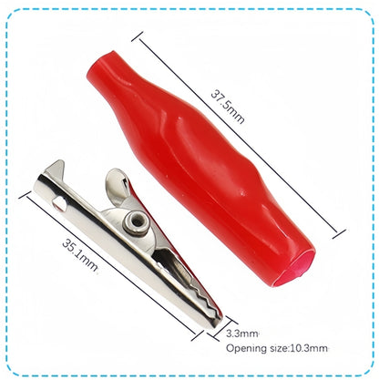 5 Pairs Alligator Clips Clamps 35mm Crocodile Alligator Jumper Test clips 10pcs