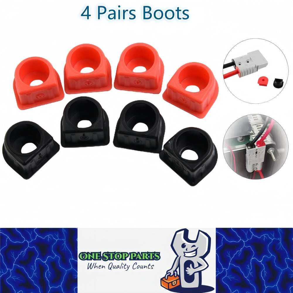 4 Pairs 350Amp Anderson Plug Cable Entry Boot Waterproof Boot (8pcs ...