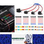 36pcs Add a Fuse Tap Adapters 4 Types Standard/Mini/L Mini/Micro2 with 32 Fuses
