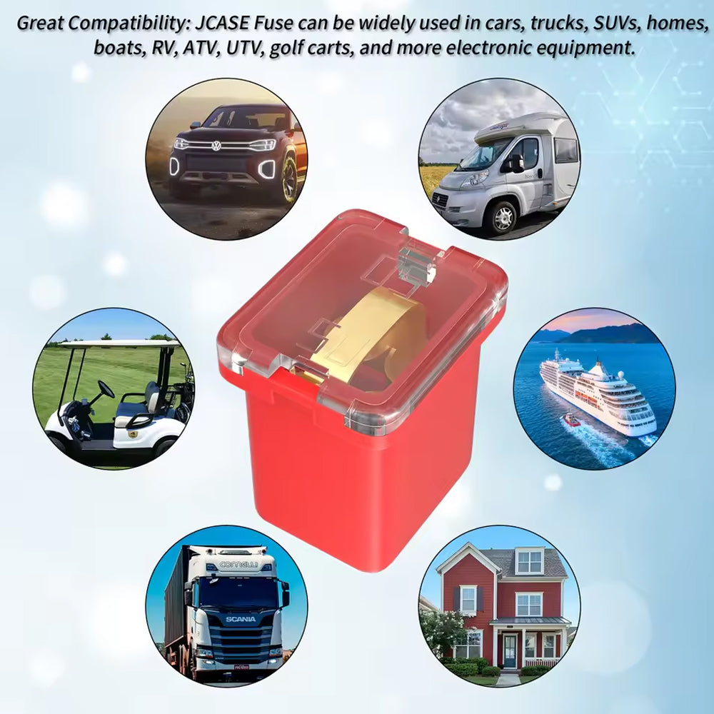 36PCS Jcase Fuse Kit Box shaped Low Profile Car Fuse Block 20/30/40/50/60/80A