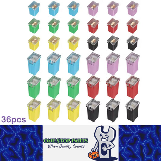36pcs Jcase Fuse Tall/Standard Low Profile Fuse Block Kit 20A 30A 40A 50A 60/80A