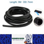 3 Meters 7mm Black split Conduite Wire Loom Conduite sleeve tube (3m Black)