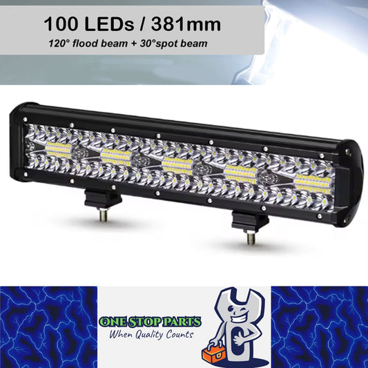 1pc LED Light Bar 100LEDs 381mm Flood Beam Spot Beam Combine LED Work Light Bar