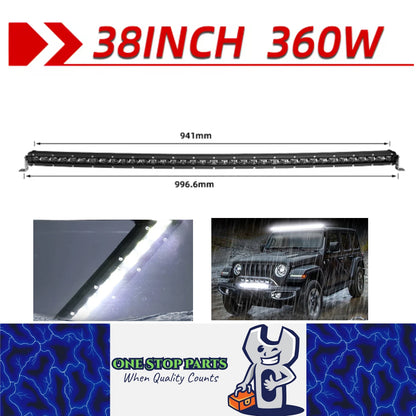 Curved LED Light Bar 997mm 360W Flood Beam Spot Beam Combo LED Work Light Bar