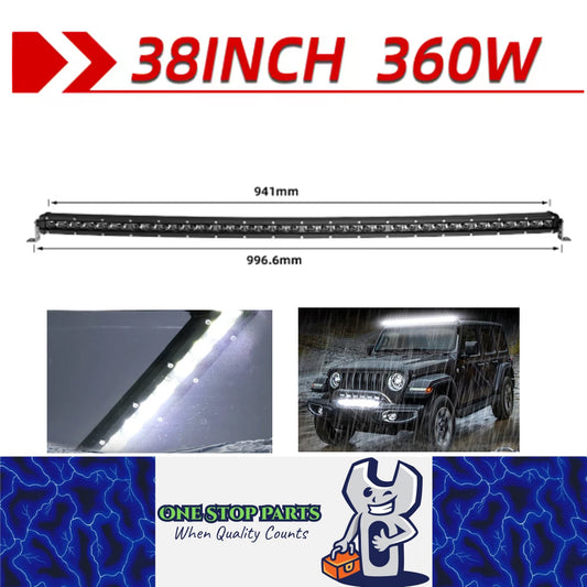 Curved LED Light Bar 997mm 360W Flood Beam Spot Beam Combo LED Work Light Bar