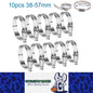 10 x 38-57mm Strong Stainless Steel Hose Clamps wide 8mm x 0.3mm Thick (10pcs)
