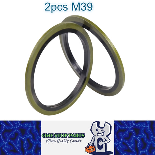 2 x M39 Washer Seal Bonded Washers Metal Rubber Oil Plug Gasket Sealing O Rings