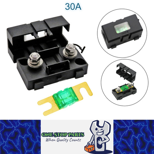 AFS Mini ANL Inline Fuse Holder with Bolt On 30Amp Fuse Supplied 30A fuse holder