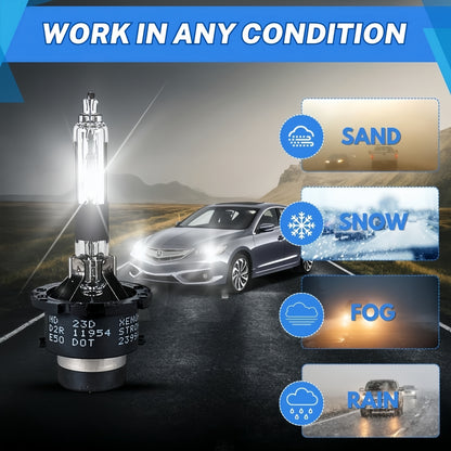 2 x D4R HID XENON globes 8000k Super Bright Quality D4R HID Bulbs (2pcs)