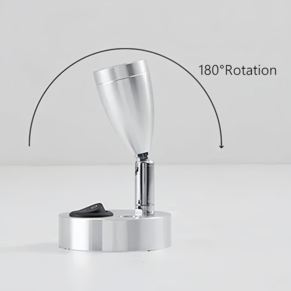 Pair 12V LED Bedside Reading Lights Cool White with Switch RV Camper Boat Lamp